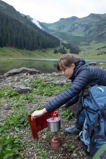 Windshield for Portable Stoves, Orange, No Color, large image number 2