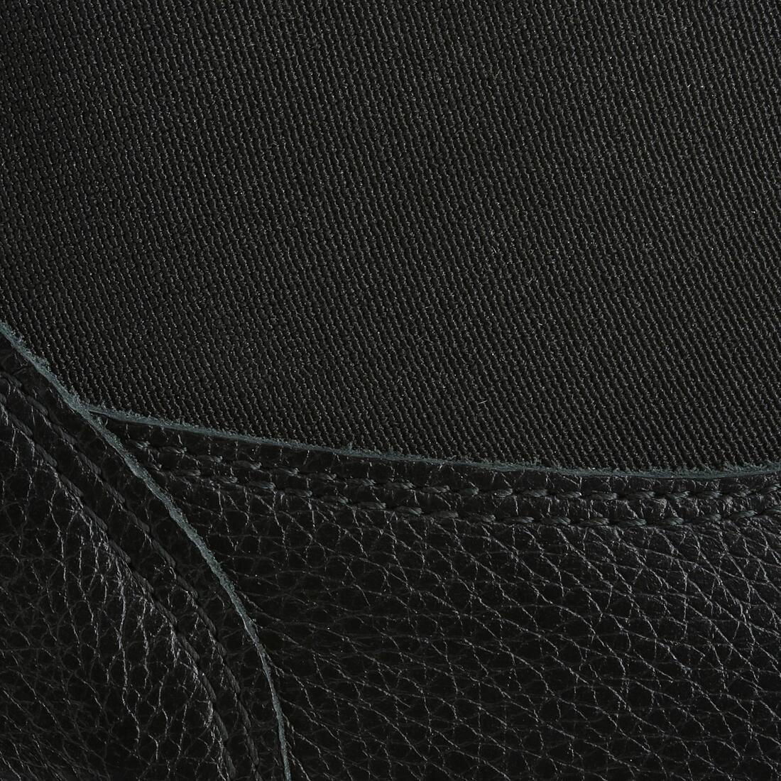 Kids Unisex Horse Riding Classic Leather Jodhpur Boots, Black, No Color, large image number 8