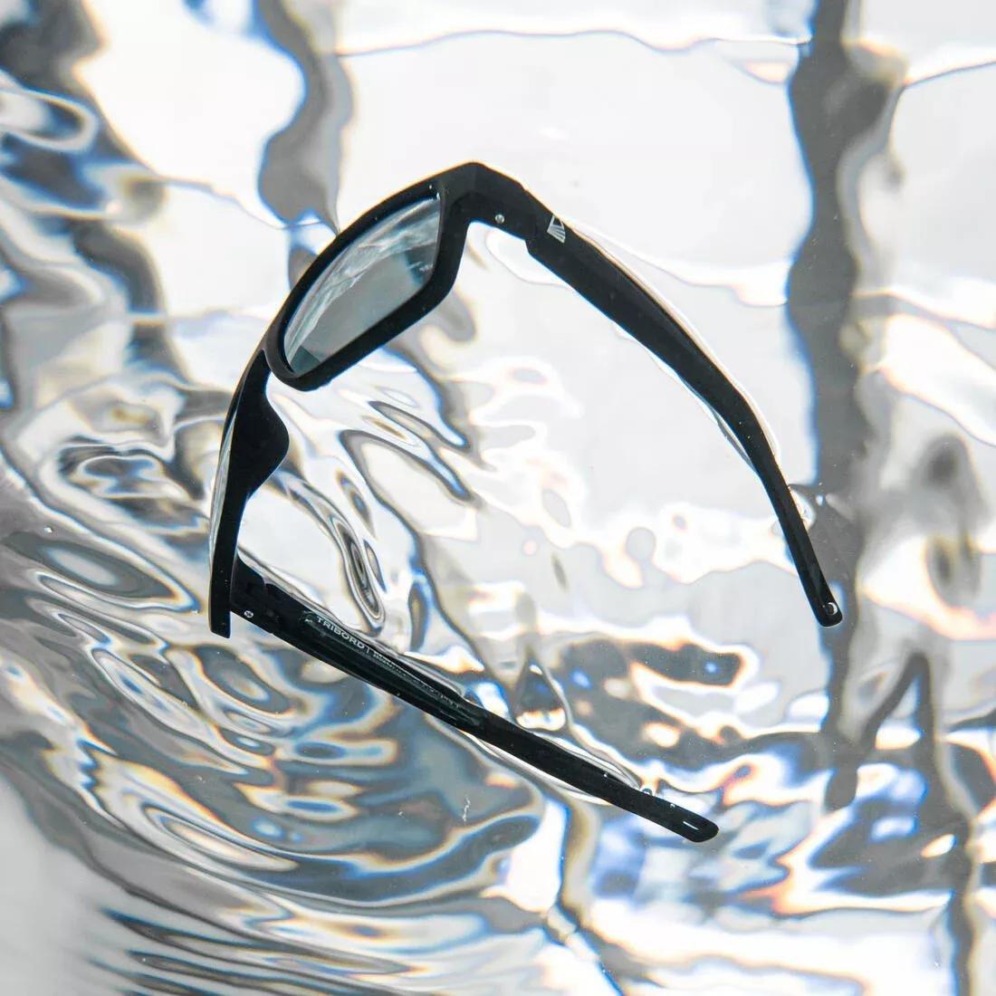 Adult Sailing Floating Polarised Sunglasses 100 - Size M, Black, No Color, medium