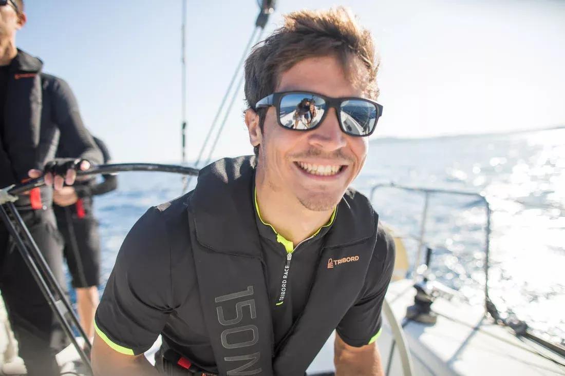 Adult Sailing Floating Polarised Sunglasses 100 - Size M, Black, No Color, large image number 3