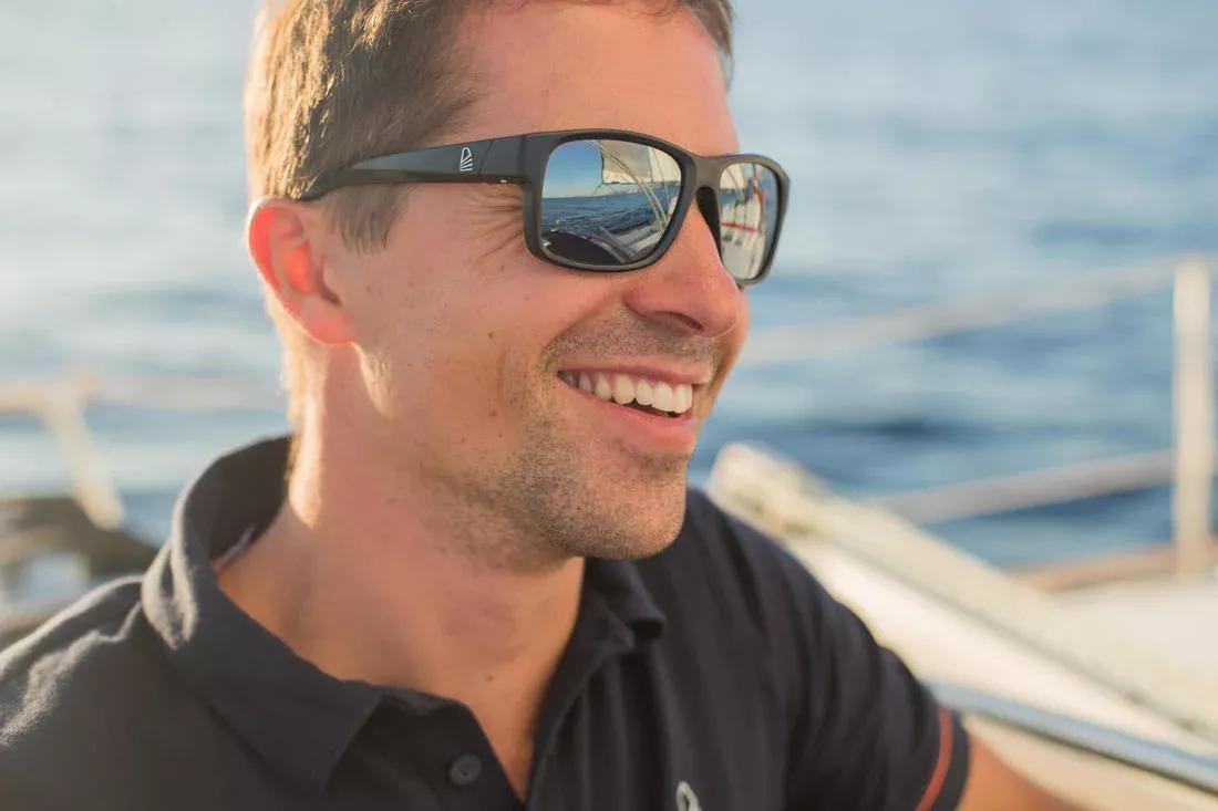 Adult Sailing Floating Polarised Sunglasses 100 - Size M, Black, No Color, large image number 8