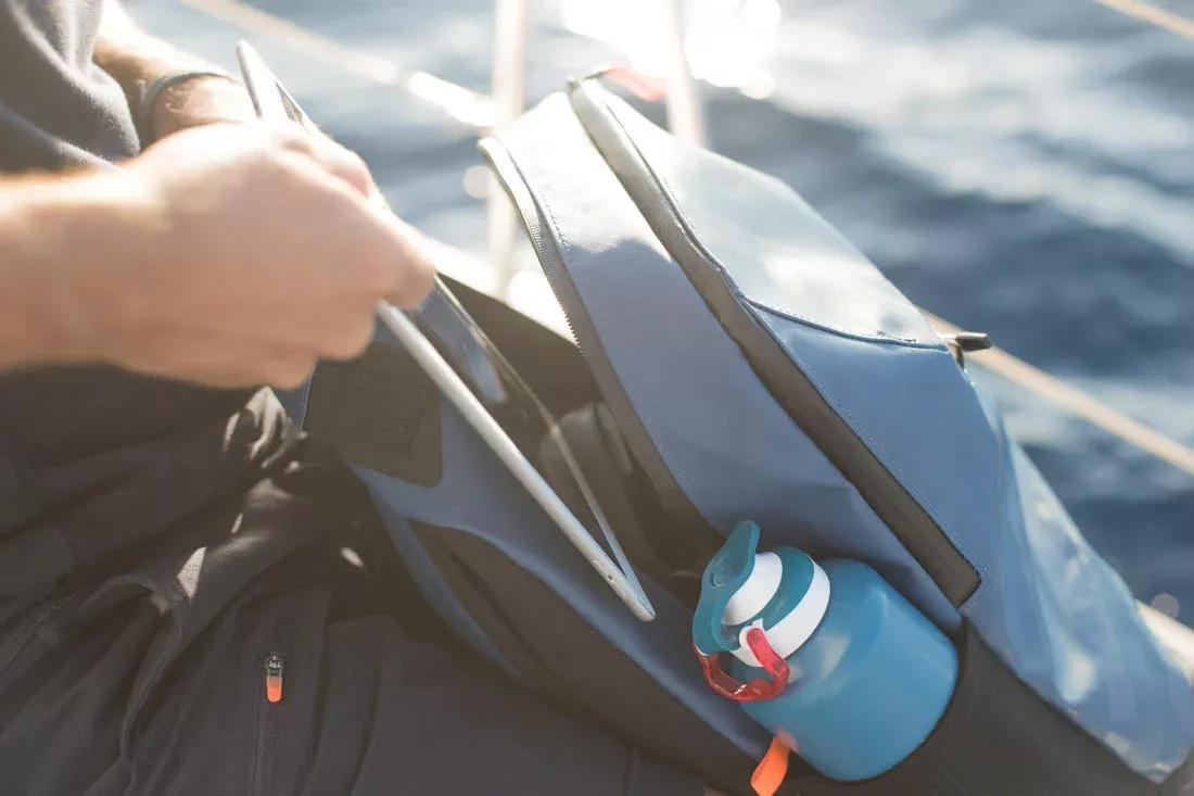 PETROL BLUE Water-repellent backpack 25 litres, No Color, large image number 7
