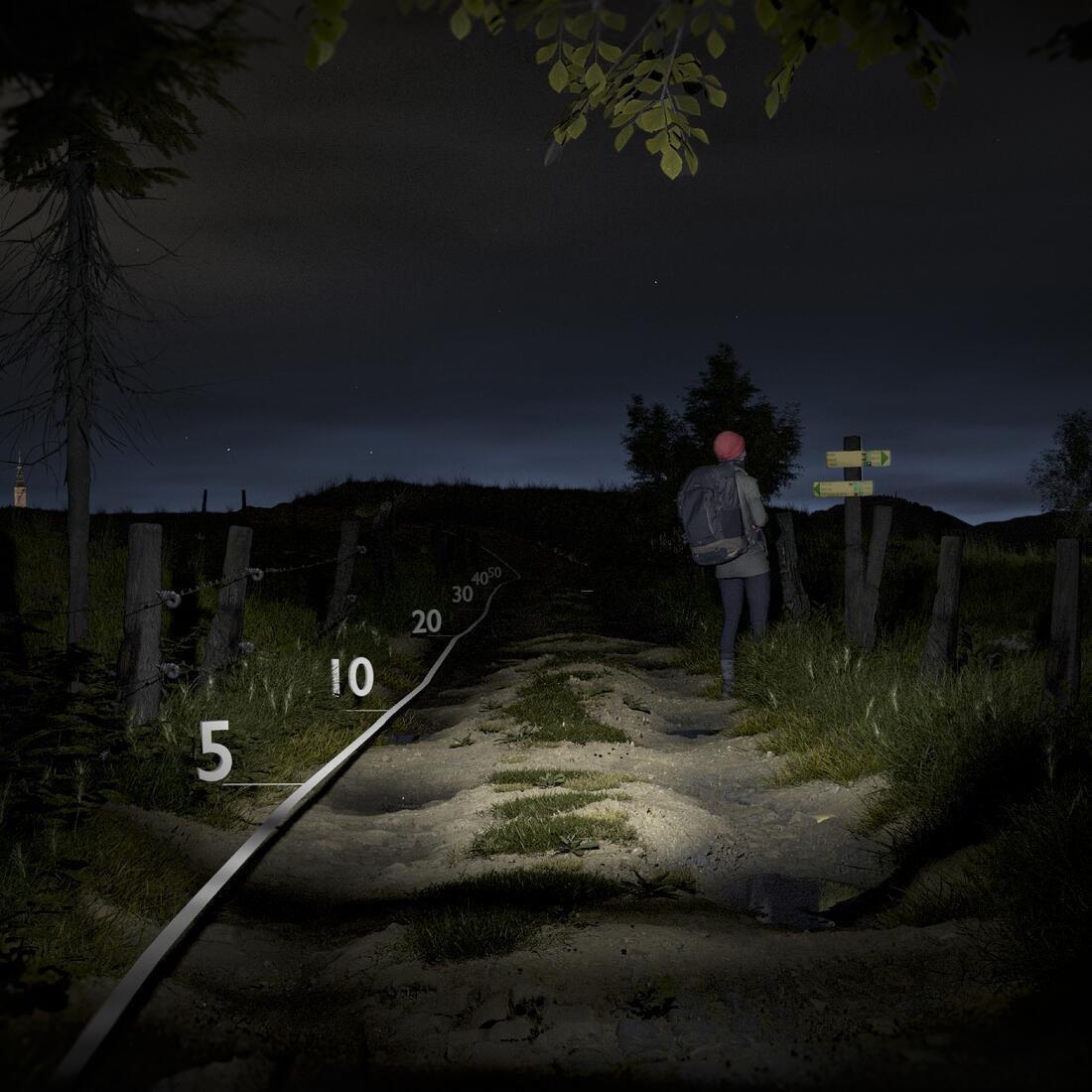 1 umens Rechargeable Trekking Head Torch Trek100 Usb , Dark Olive Green, No Color, large image number 10