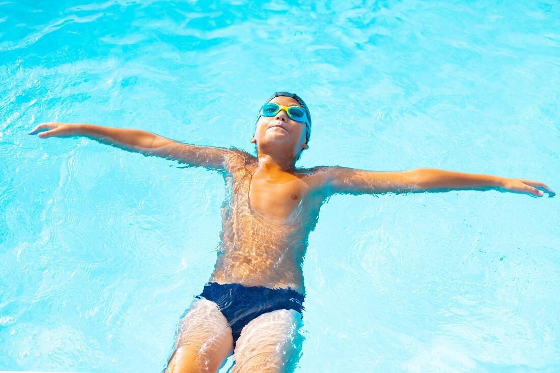NAVY BLUE Boys' Swimming Swim Trunks 100 Basic - Navy Blue, , large image number 7