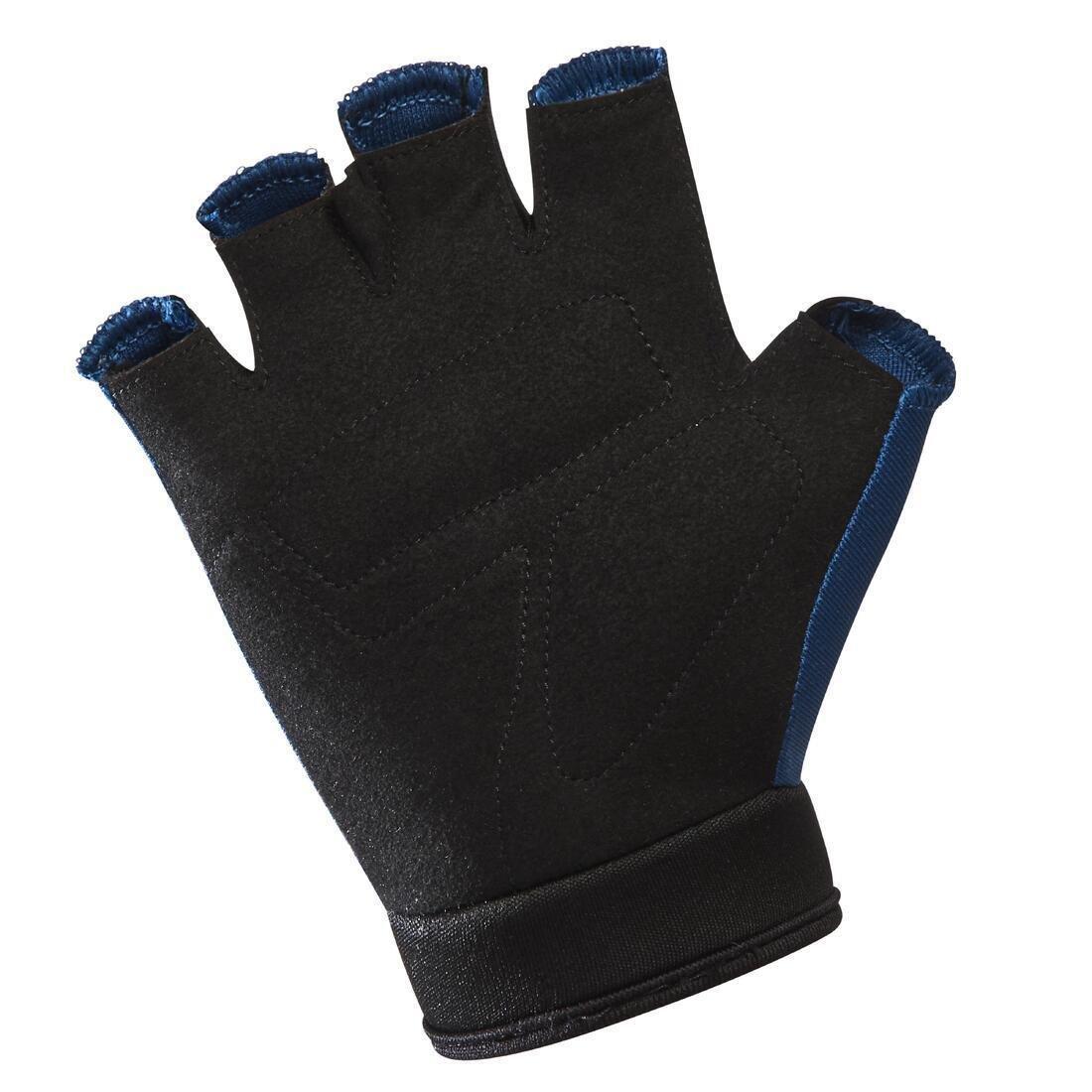 Kids Fingerless Cycling Gloves - Robot, Blue, No Color, large image number 6