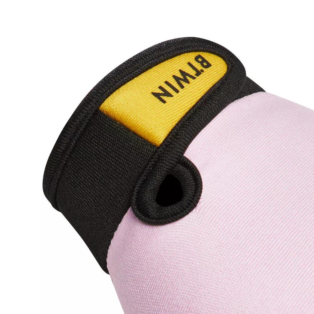 Kids Girls Fingerless Cycling Gloves - Robot, Pink, No Color, large image number 4