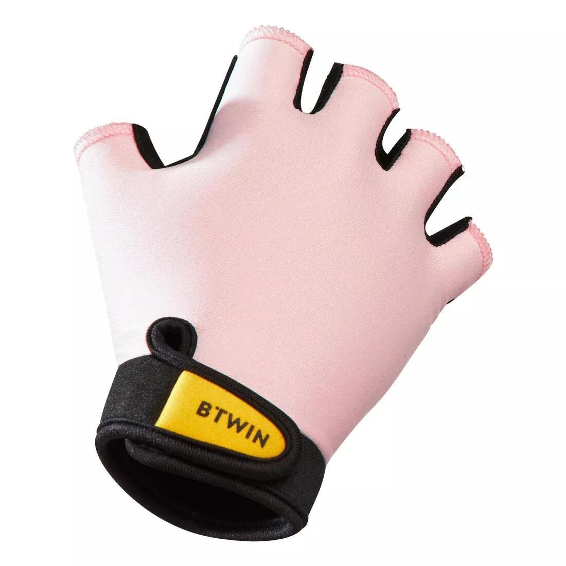 Kids Girls Fingerless Cycling Gloves - Robot, Pink, No Color, large image number 11