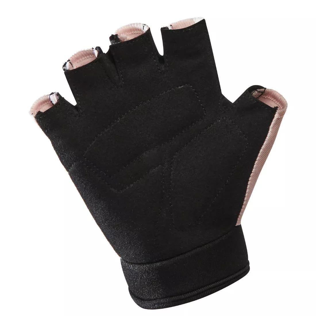 Kids Girls Fingerless Cycling Gloves - Robot, Pink, No Color, large image number 12