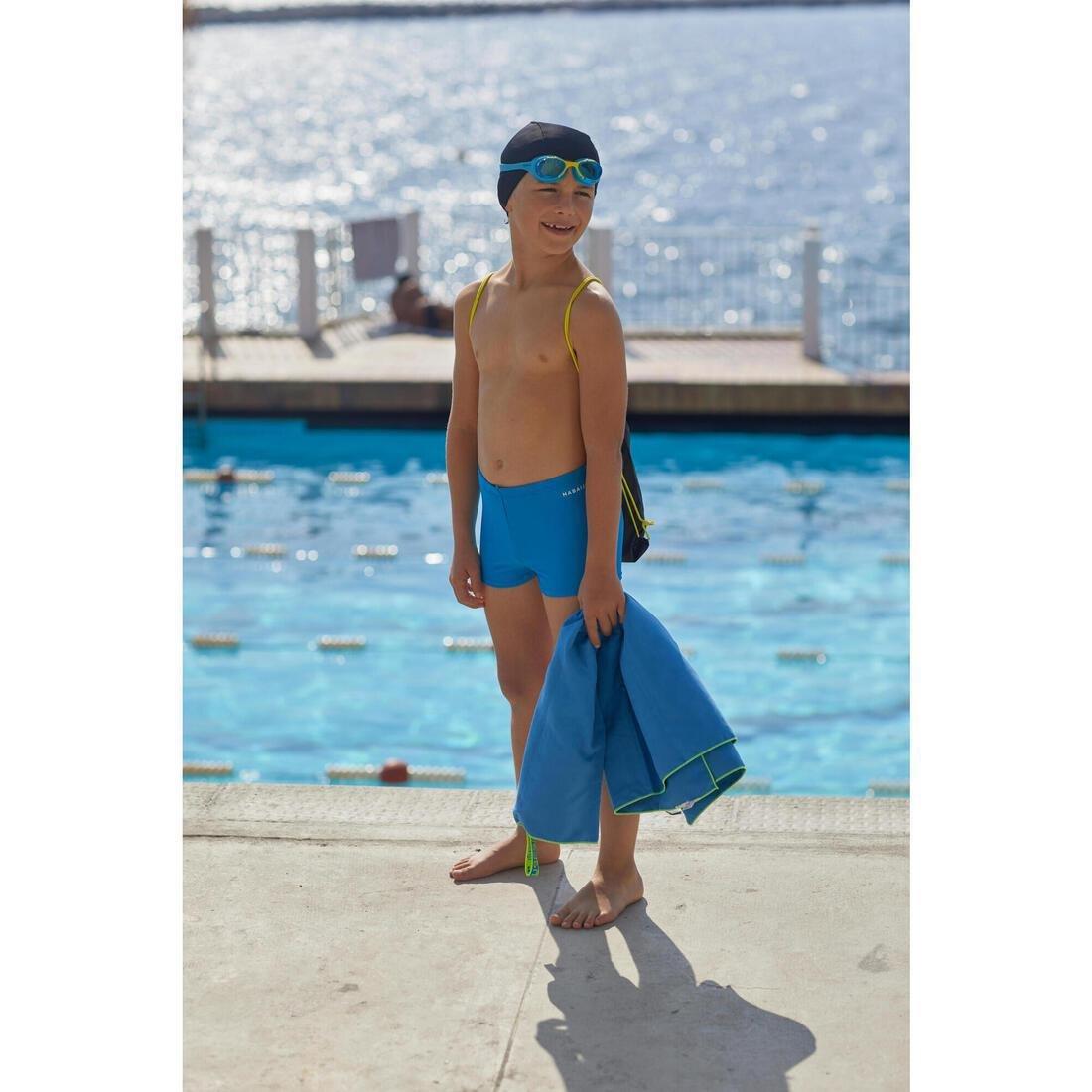 AZURE BLUE START 100 BOY'S SWIMMING SET - BLUE/NAVY BLUE (BAG, CAP, BOXERS, GOGGLES, TOWEL), , large image number 8