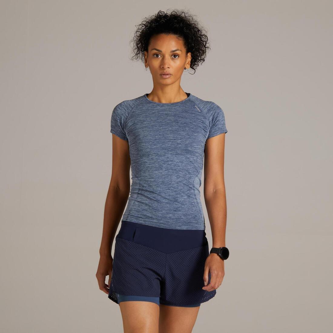 Women 2-In-1 Performance Running Shorts + Tights, Black, , large image number 6