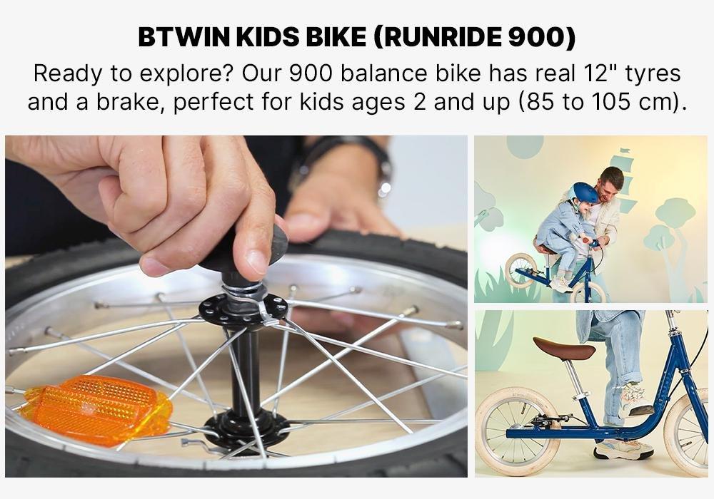 Kids Unisex 12 Inch Balance Bike Run Ride - 900, Prussian Blue, No Color, large image number 18