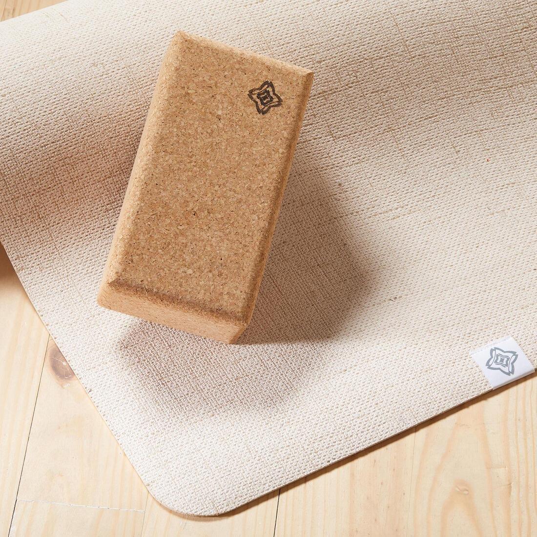 Cork Yoga Brick, No Color, large image number 3