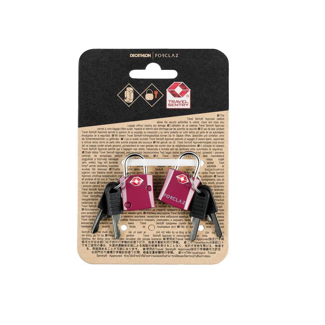 Travel Keyed Padlock Tsa X2, Black, No Color, large image number 8