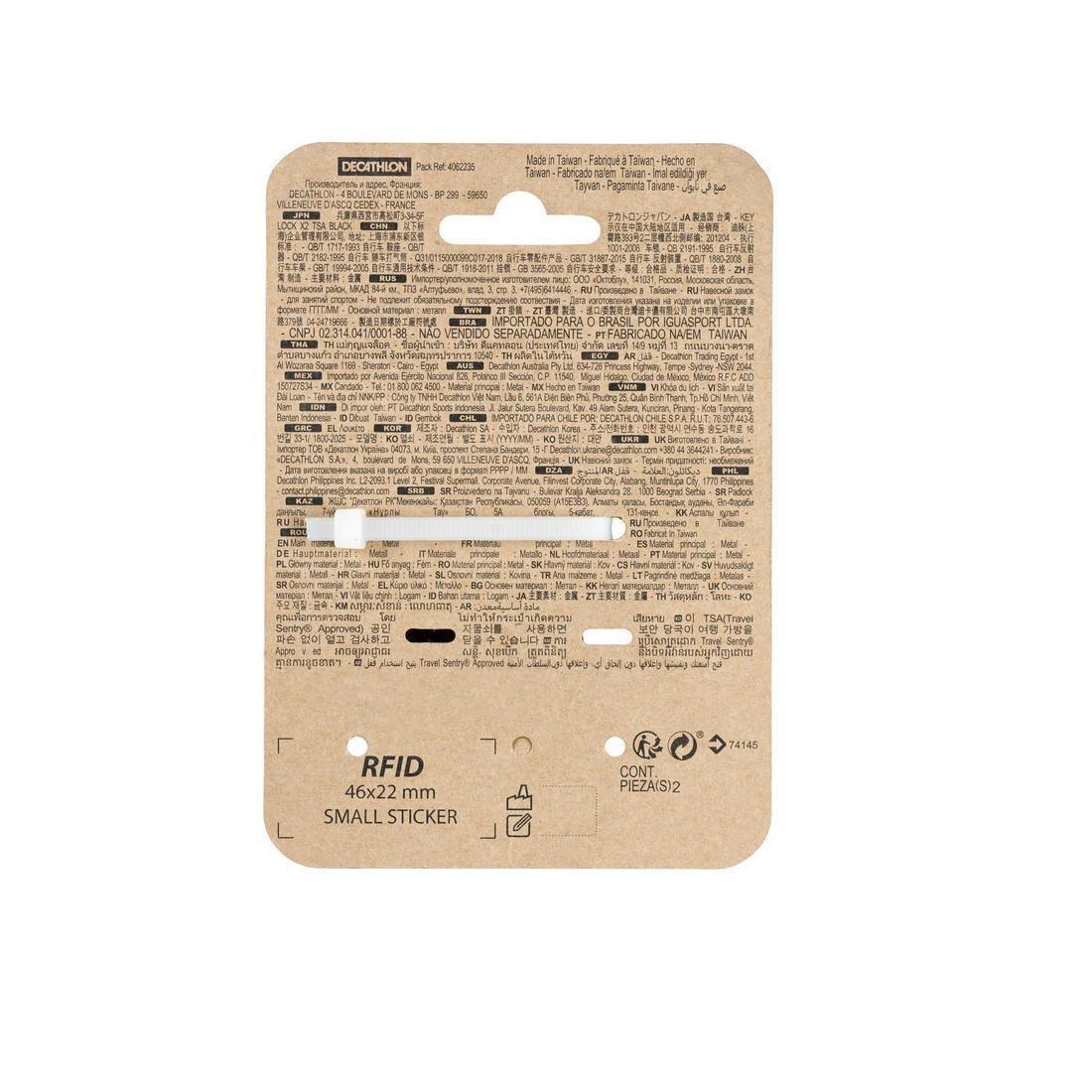 Travel Keyed Padlock Tsa X2, Black, No Color, large image number 9