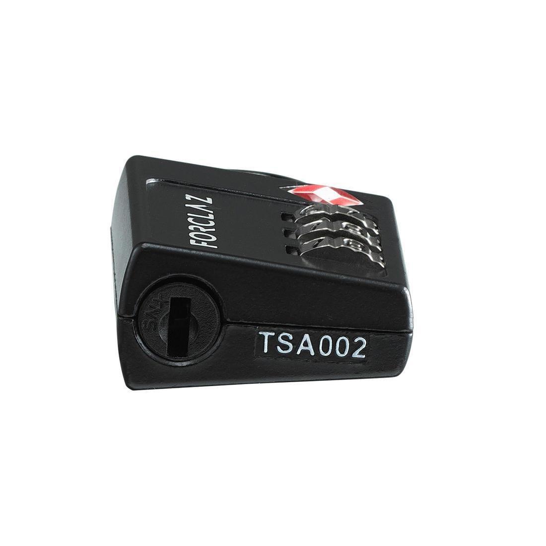 Trekking Code Pad Lock Forclaz Travel Tsa, Black, No Color, large image number 7