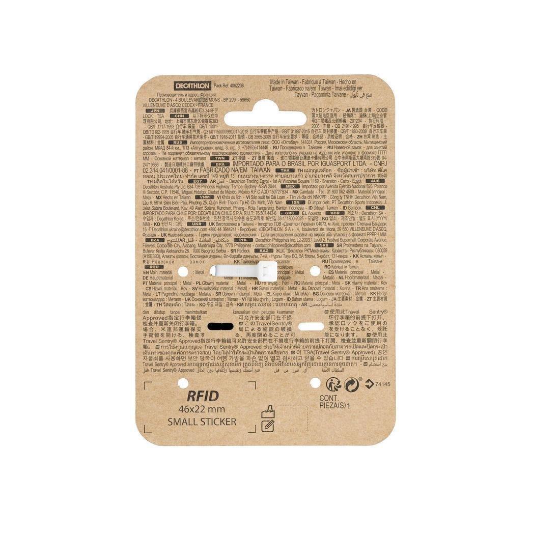 Trekking Code Pad Lock Forclaz Travel Tsa, Black, No Color, large image number 8