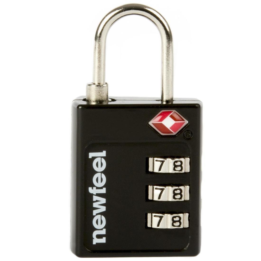Trekking Code Pad Lock Forclaz Travel Tsa, Black, No Color, large image number 11