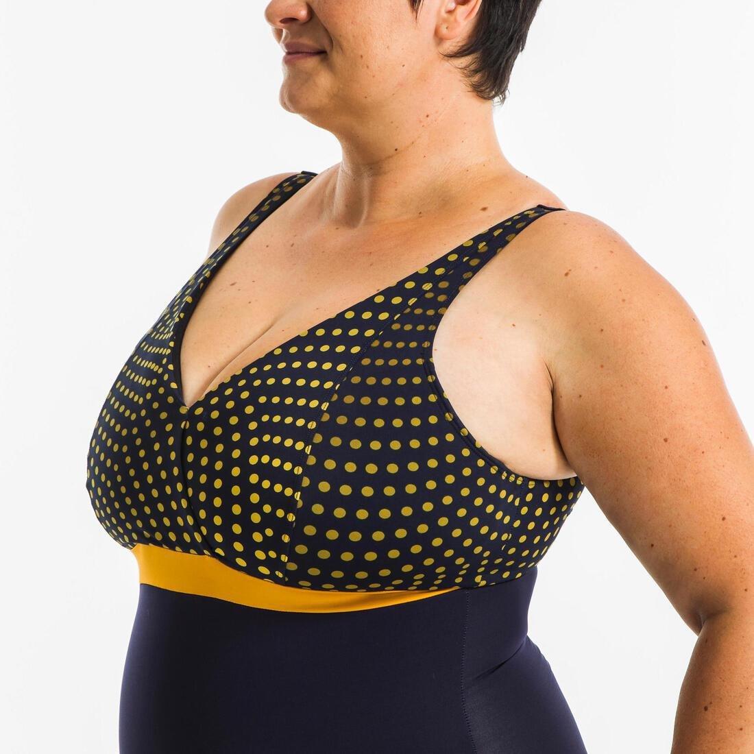 Women 1-Piece Aquafitness Swimsuit, Blue, , large image number 2