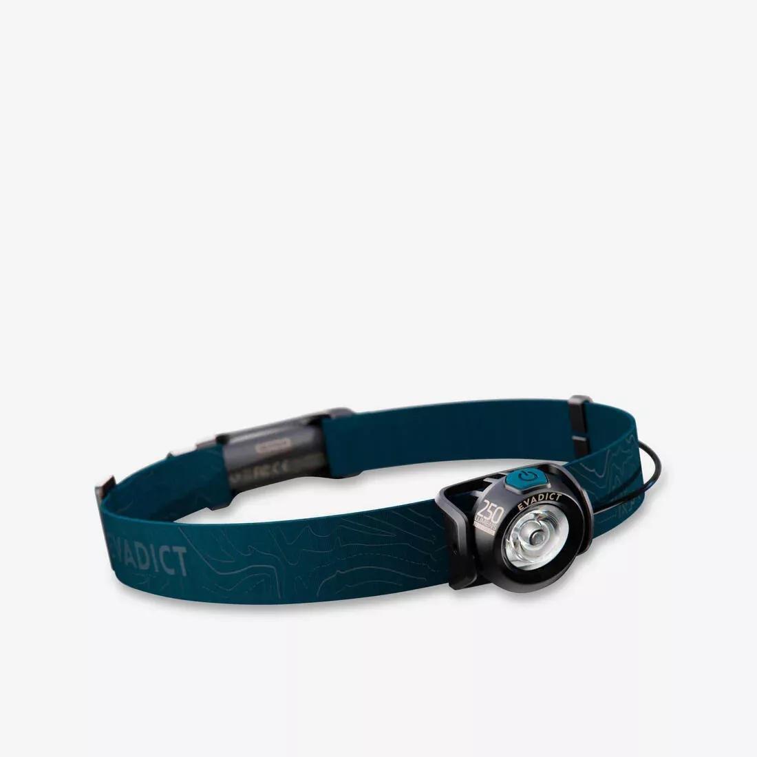 KALENJI--HEADLAMP TRAIL ONTRAI L 250 DARK BLUE, No Color, large image number 0