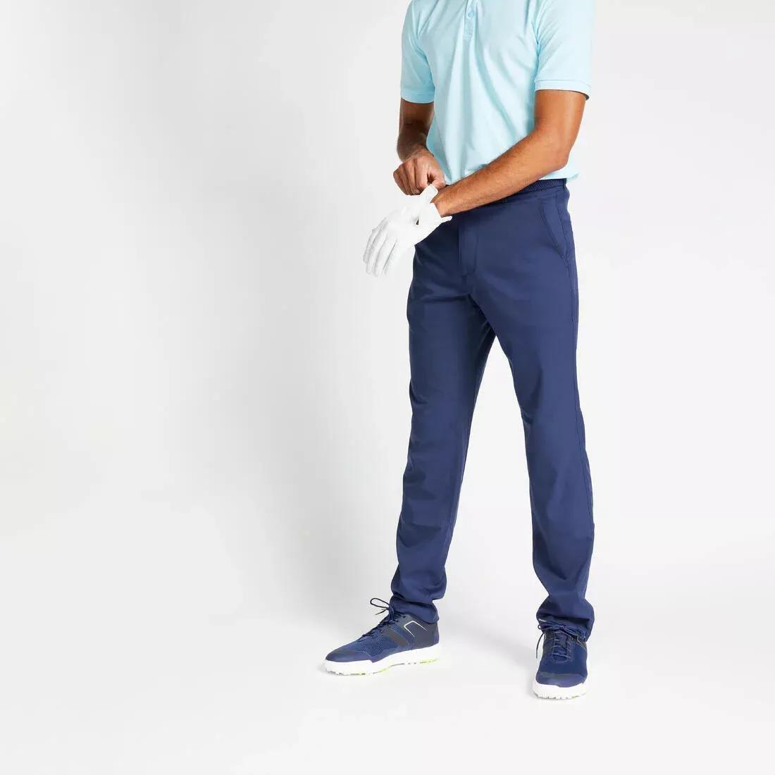 NAVY BLUE MEN'S GOLF TROUSERS - WW500, No Color, large image number 0