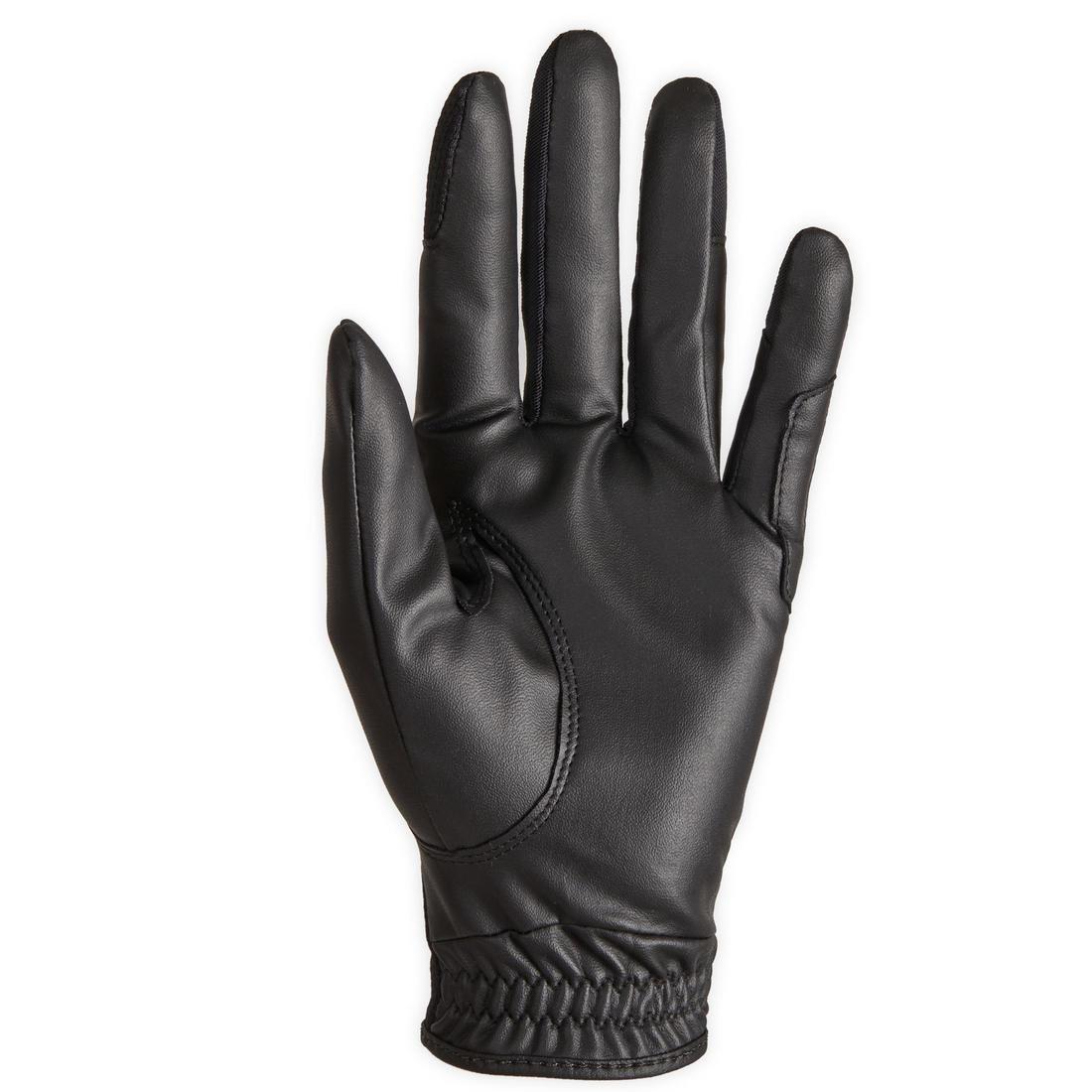 560 Women's Horse Riding Gloves, Black, , large image number 1