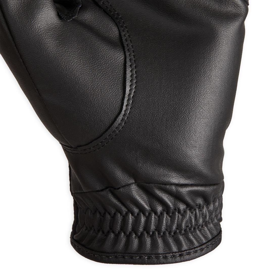 560 Women's Horse Riding Gloves, Black, No Color, large image number 4