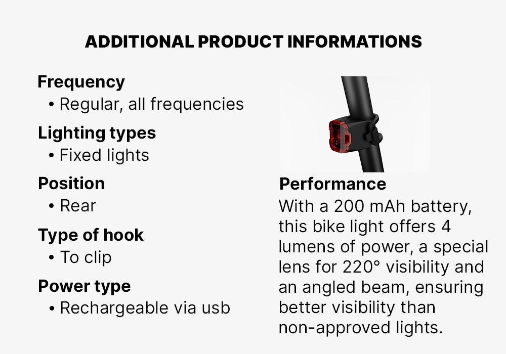 Rl 5Ed Usb Rear Bike Light, Red, No Color, large image number 12
