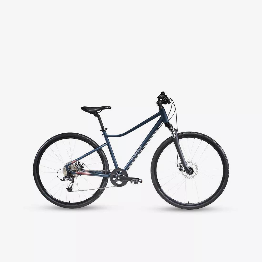 Riverside Hybrid Bike - 500, Navy, No Color, large image number 0