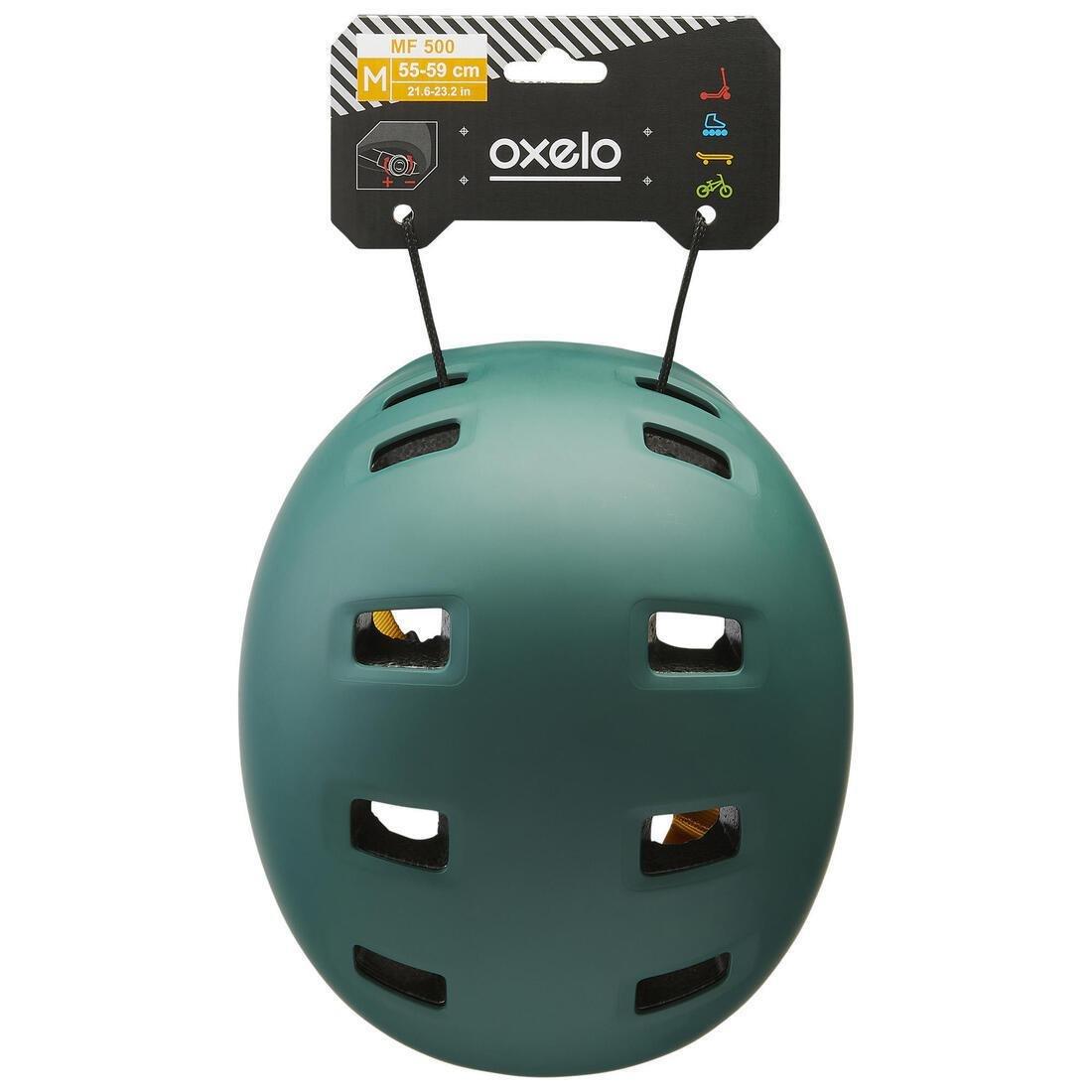 Adult Inline Skate Helmet Oxelo Mf 540, Green, No Color, large image number 3