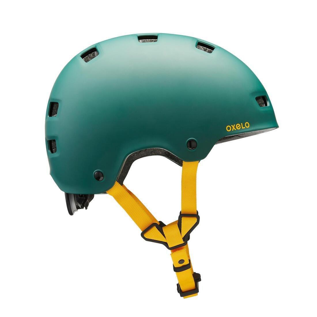 Adult Inline Skate Helmet Oxelo Mf 540, Green, No Color, large image number 10