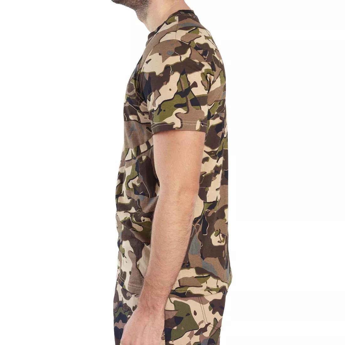 SOLOGNAC--T-SHIRT MC SG100 CAM O WD V1 BROWN, , large image number 2