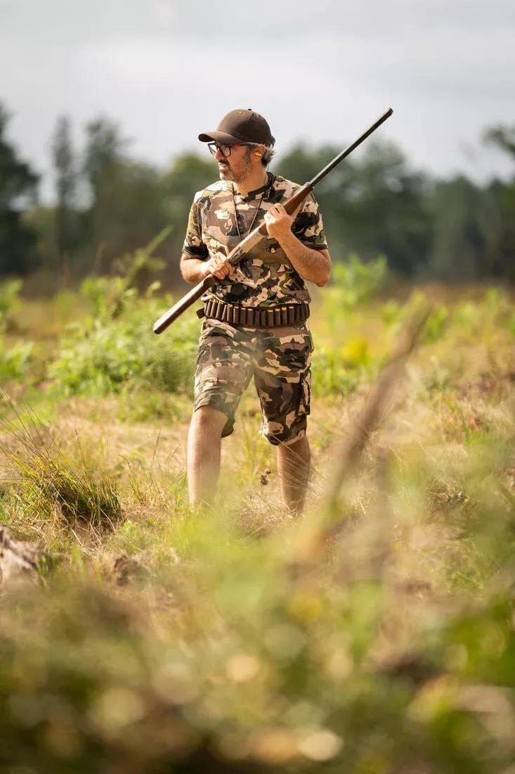 Short-Sleeve Hunting T-Shirt - 100, Brown, , large image number 5