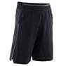 DOMYOS - Kids' Breathable Technical Shorts with Pockets, Black