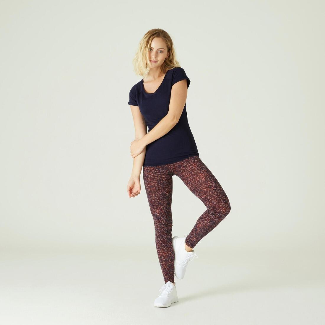 Slim Fit Stretch Cotton Fitness T-Shirt, White, No Color, large image number 14