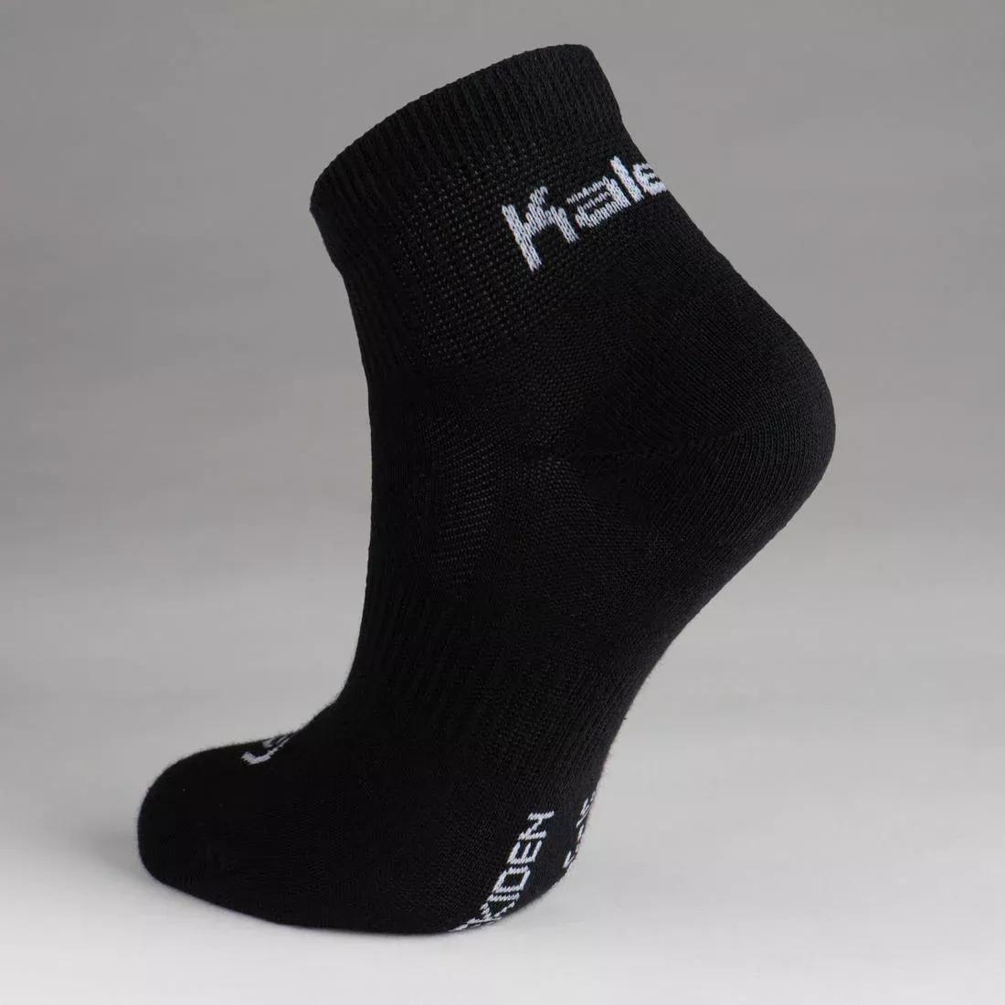 KIPRUN - Kids' Athletics Low Socks 3-Pack, Black