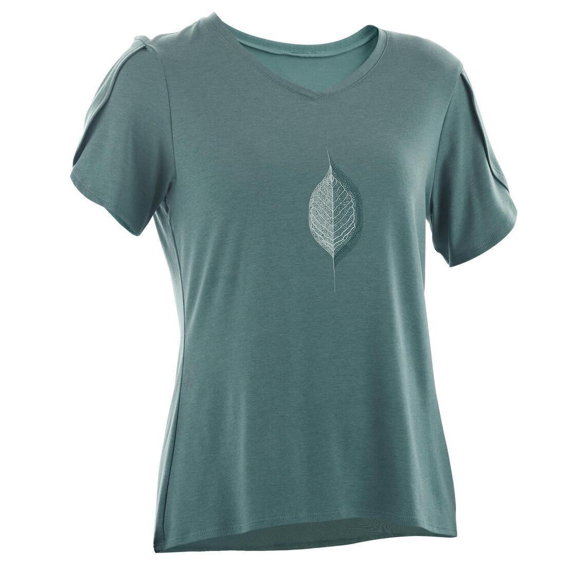 Stretch Cotton Fitness T-Shirt, Blue, , large image number 5