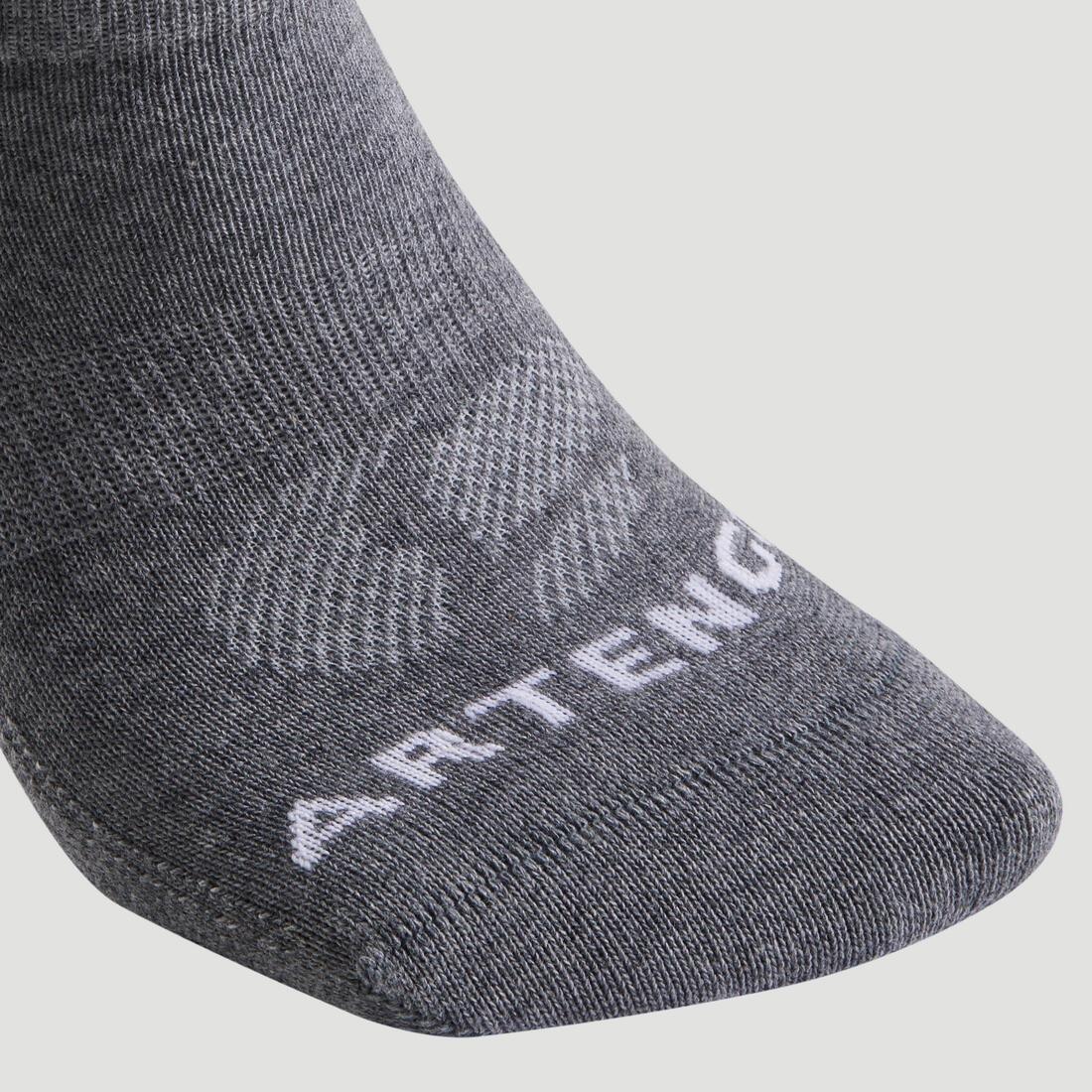 ARTENGO - Rs 160 Low Sports Socks Tri-Pack, Asphalt Blue