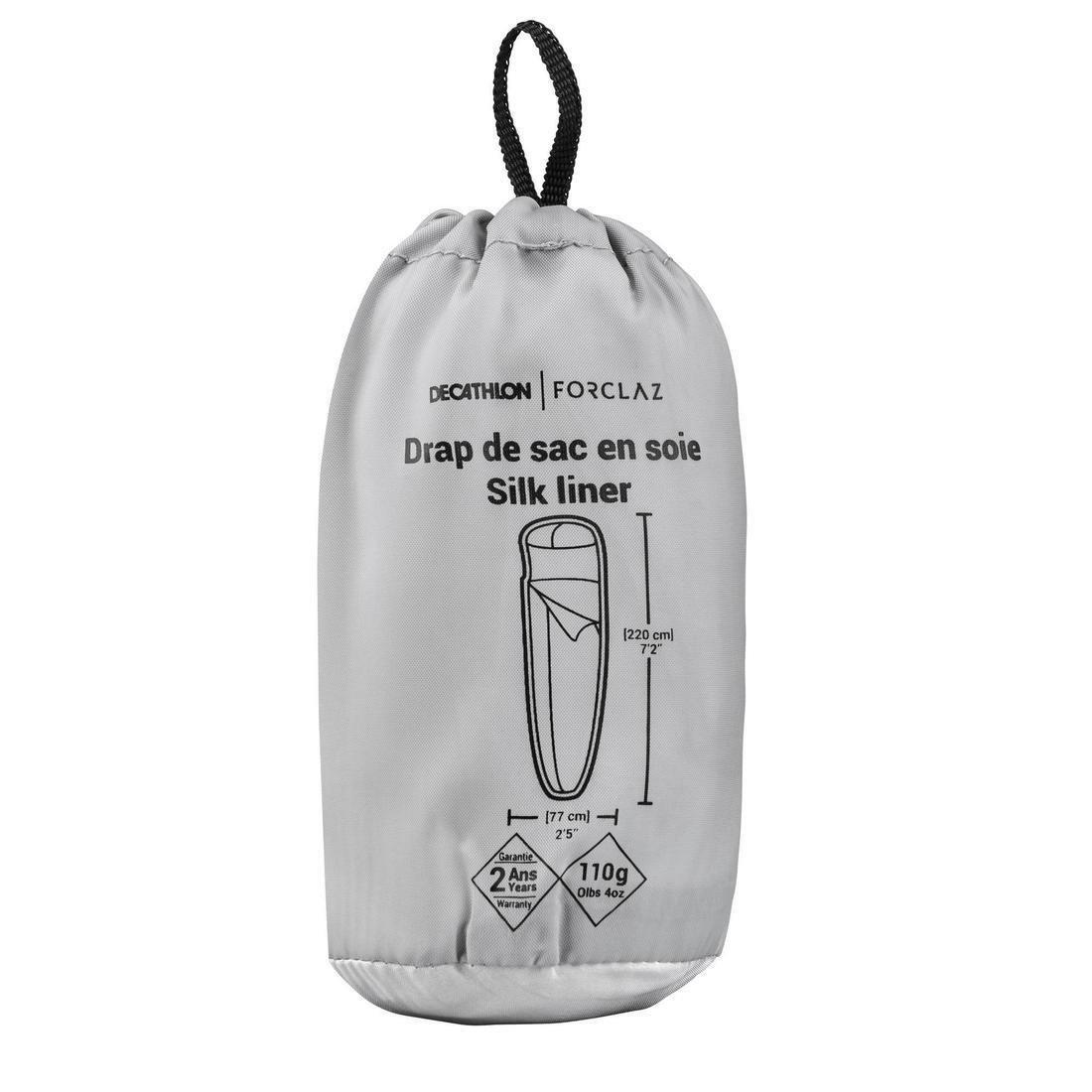 ULTRA WHITE Trekking Silk Bag Liner MT500, No Color, large image number 1