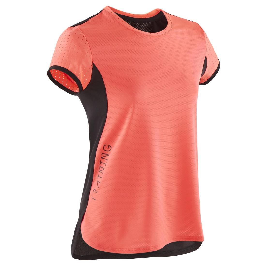 Girls Breathable Gym T-Shirt S580, Black, , large image number 11