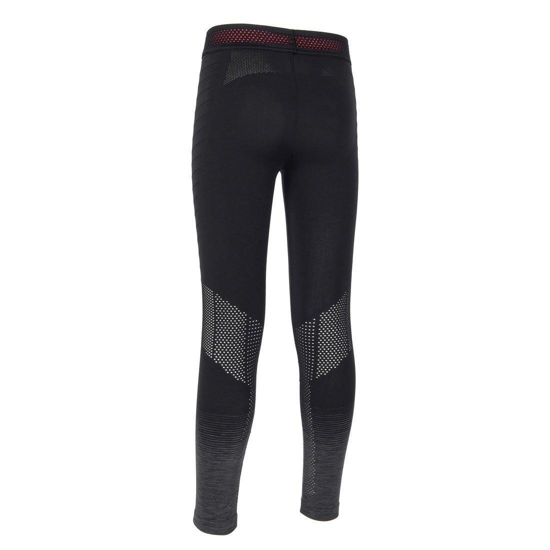 Kids Girls Seamless Leggings, Black, , large image number 9