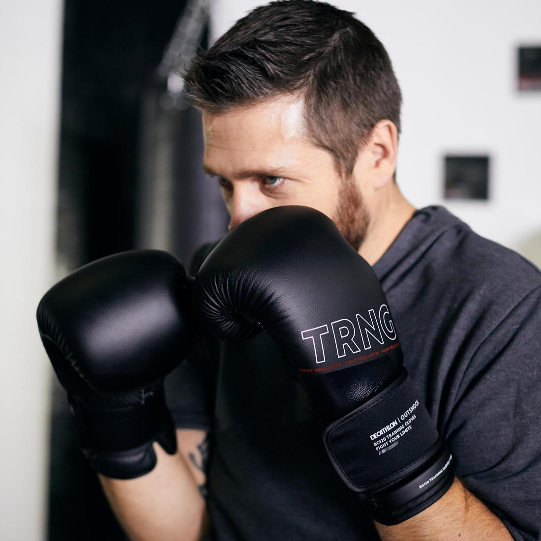 Boxing Training Gloves 120, Black, No Color, large image number 7