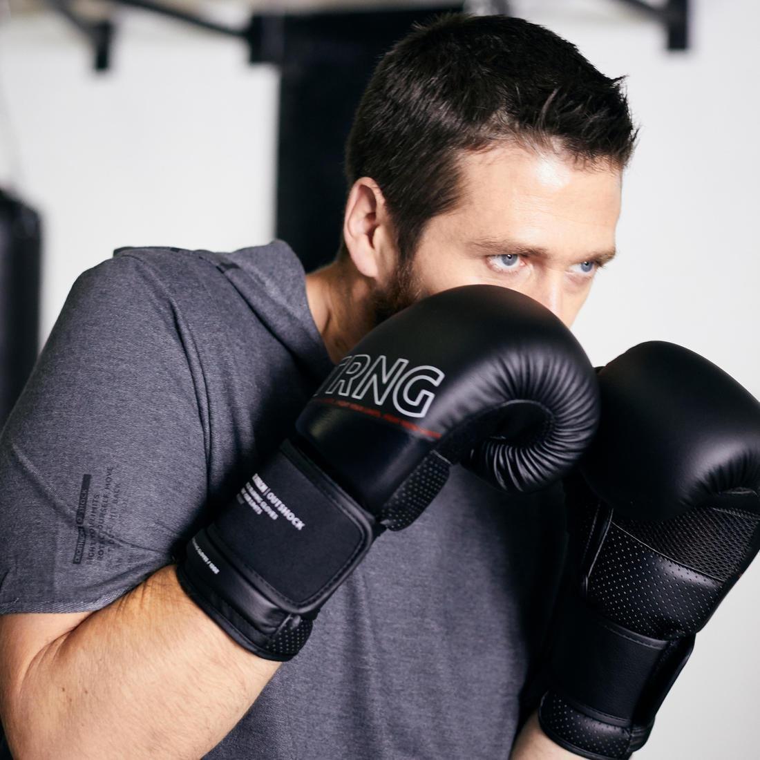 Boxing Training Gloves 120, Black, No Color, large image number 9