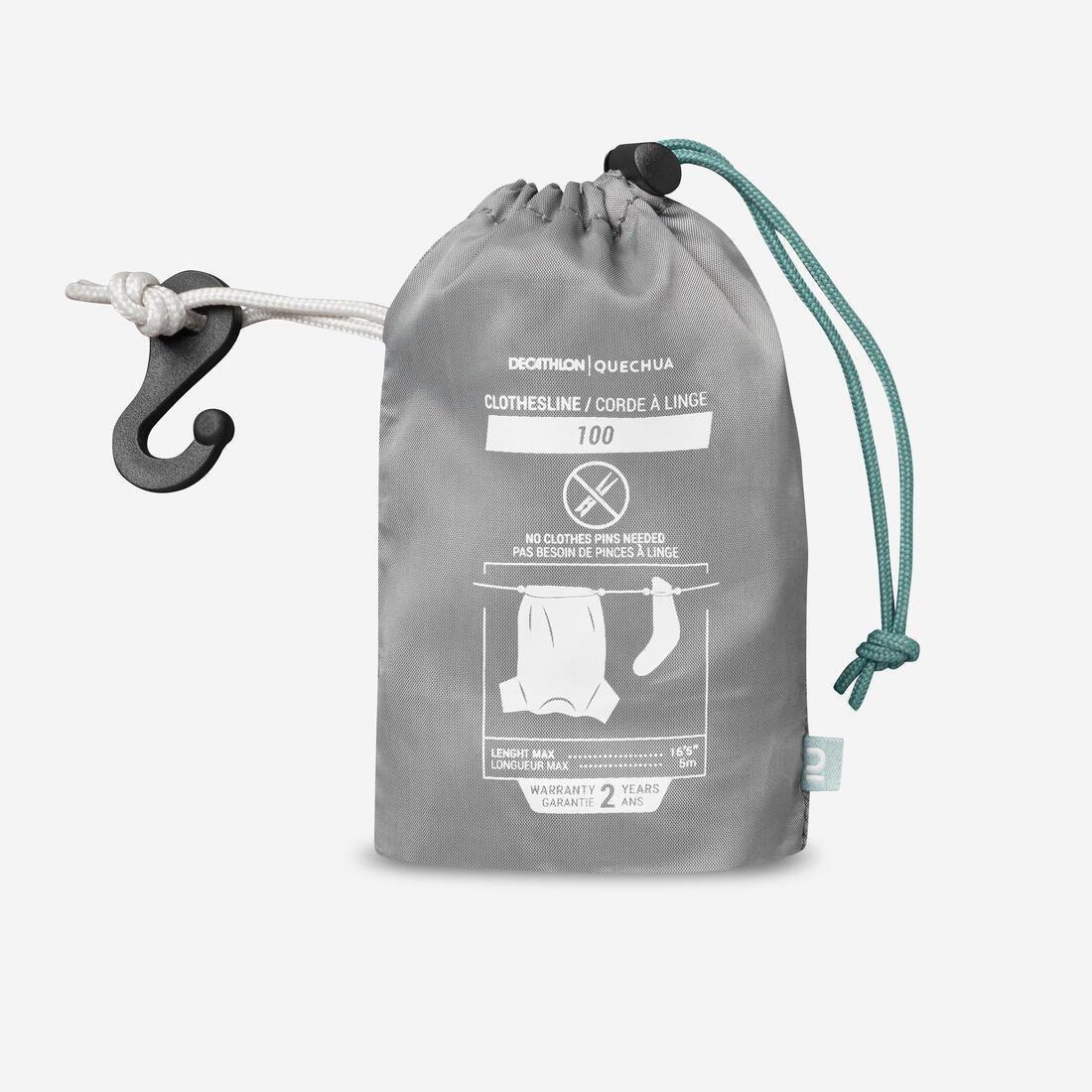 Camping Washing Line - 5 Metres, grey, , large image number 0