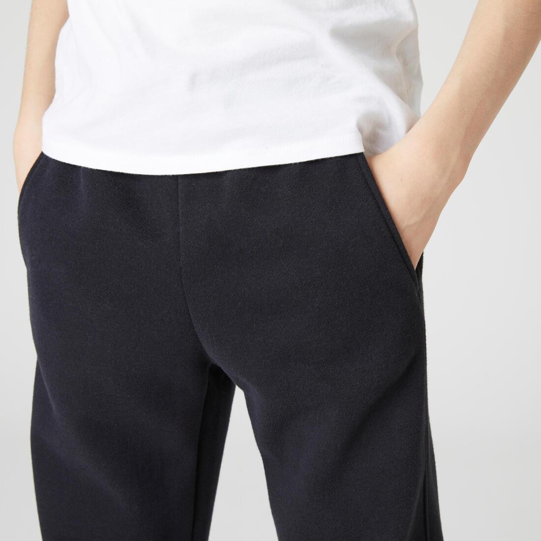 Kids Basic Jogging Bottoms with Pockets, Black, , large image number 2