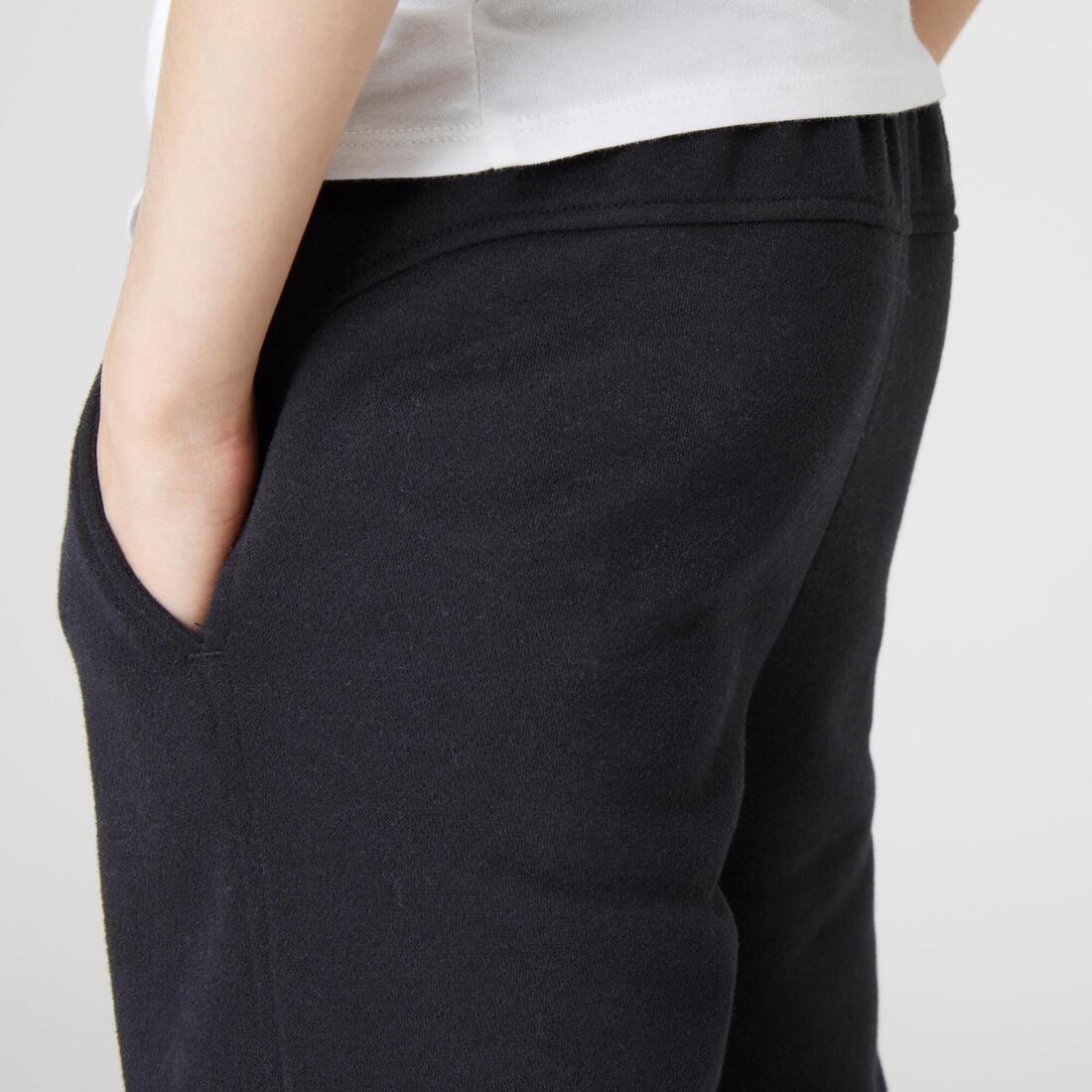 Kids Basic Jogging Bottoms with Pockets, Black, , large image number 3