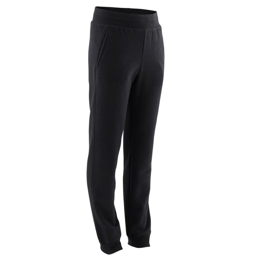 Kids Basic Jogging Bottoms with Pockets, Black, , large image number 8
