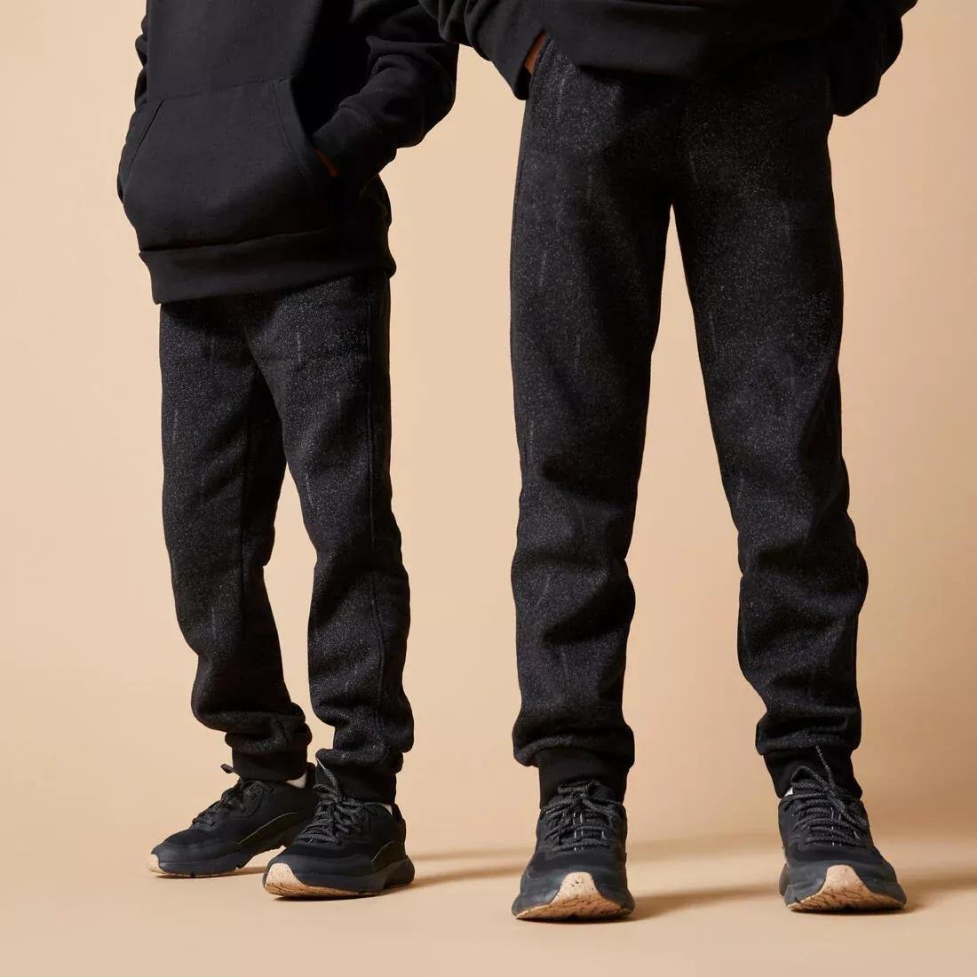 Kids Basic Jogging Bottoms with Pockets, Black, , large image number 9