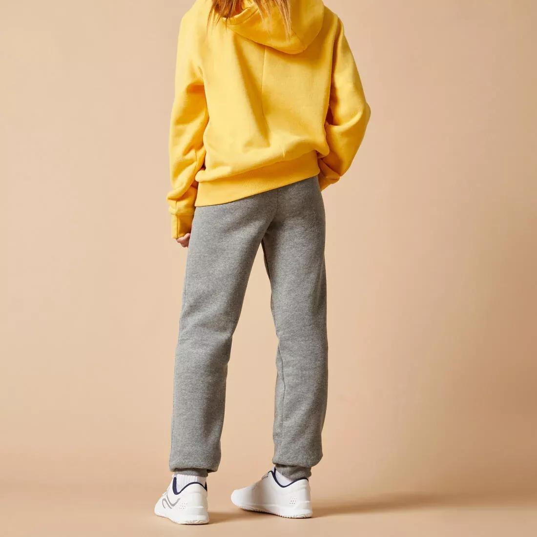 Kids' Warm Jogging Bottoms, Grey, , large image number 12