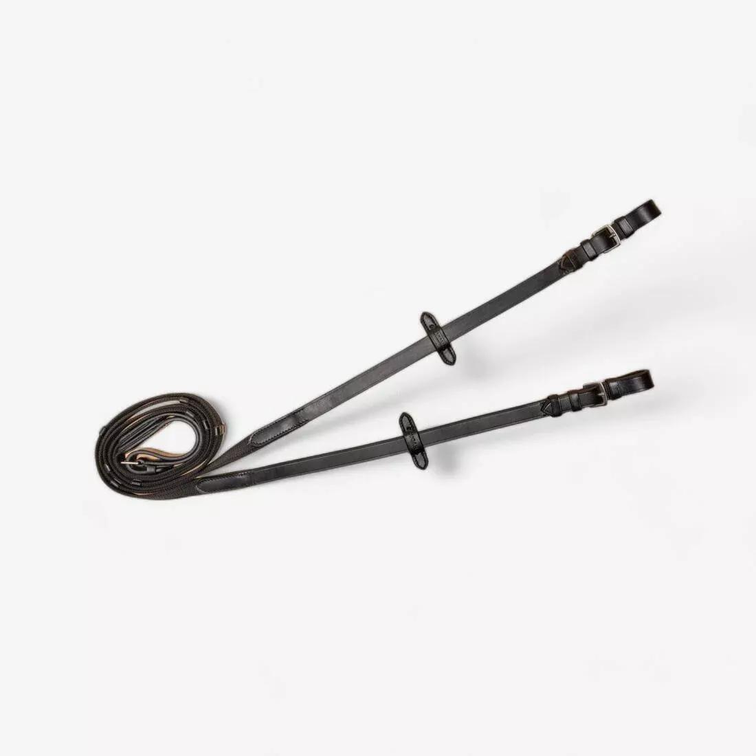 Horse Riding Reins, Black, 5401_000, large image number 0