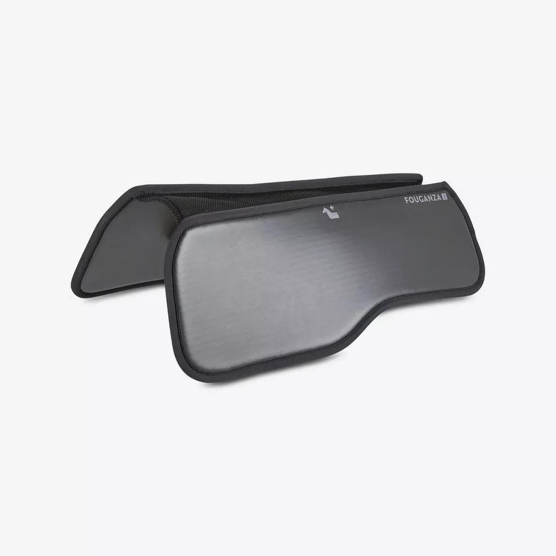BLACK Horse Riding Foam Saddle Pad For Horse and Pony 100 - Black, 5401_000, large image number 0
